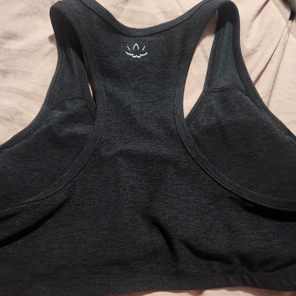 Beyond Yoga Charcoal Sports Bra